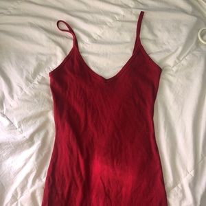 Red Midi Summer Dress